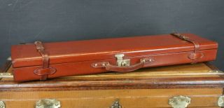 Stunning Vintage Leather Gun Case Hunting 3