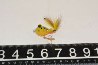 Old Early Fred Arbogast Fly Rod Frod Lure Frog Pattern Ohio Made C