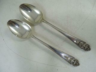 Vintage International Sterling Silver Serving Spoon Set Queen 