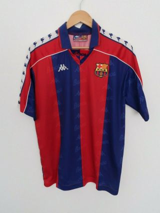 Barcelona Vintage Kappa Home Football Shirt 1992 - 95 Sz Large