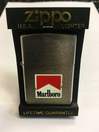 VINTAGE silver zippo lighter MARLBORO from 1998 2
