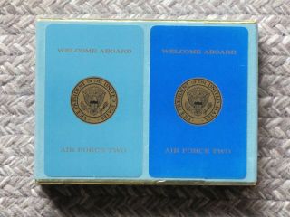 Vintage Air Force Two Playing Cards Double Deck Set Box