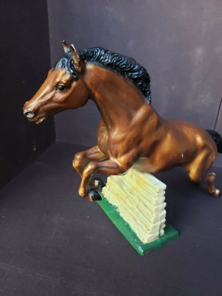 Breyer Chalky Bay Vintage Jumping Horse With Wall