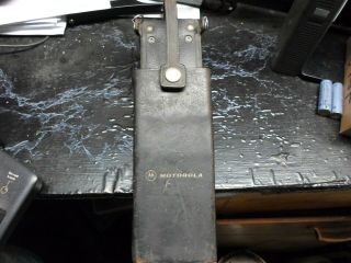 Vintage Motorola Leather Belt Case Two - Way Radio.