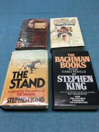 Stephen King Vintage Book Club Carrie,  Stand,  Shining,  Bachman Books Banned