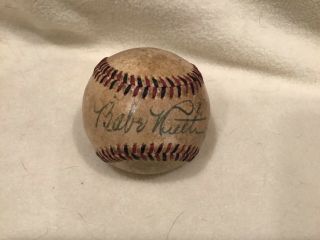 Babe Ruth Single Signed Autographed Baseball Estate Baseball Memorabilia Psa