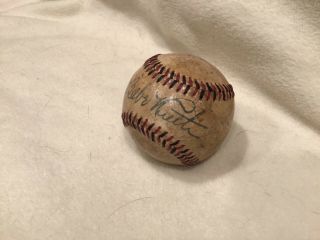 Babe Ruth Single Signed Autographed Baseball Estate Baseball Memorabilia PSA 2