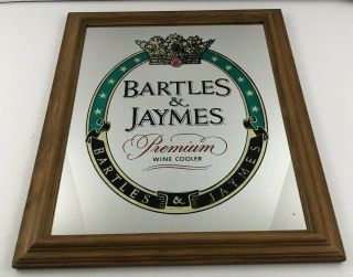 Bartles & Jaymes Premium Wine Cooler Vintage Mirror 15.  5 " X 19 " Rare