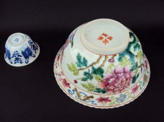 Hall Marked,  Impressive Chinese Porcelain Antique Peranakan Nyonya Straits Bowl 2