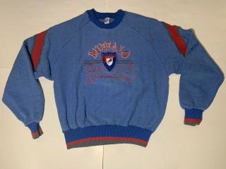 Vintage Buffalo Bills The Game Nfl Crew Neck Sweatshirt Adult Large