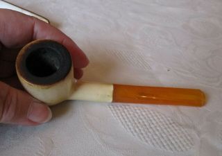 Antique Vienna meerschaum smokers pipe in case 3
