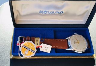 Vintage Men’s Rare 1950’s Stainless Steel Movado