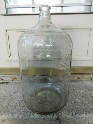 Vintage Heavy Glass 5 Gallon Water Bottle Jug