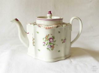 Fine Antique Late 18th Century English Hall Porcelain Tea Pot C1780