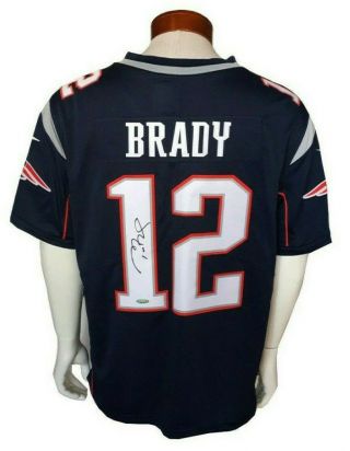 Tom Brady Signed 12 Nike On Field Sewn Patriots Jersey Autograph Tristar
