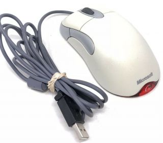 Microsoft Intellimouse 5 - Buttons Usb Optical Scroll Mouse.  Vintage