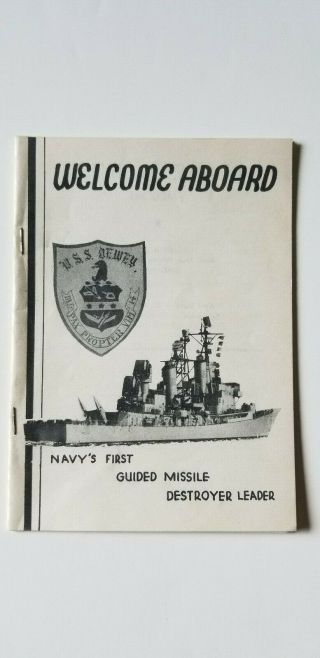 1959 Welcome Aboard Navy Uss Dewey Dlg - 14