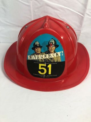Vintage 1975 Placo Toys Emergency 51 Fireman Helmet
