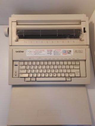 Vintage Brother Electronic Typewriter Model Ax350 W/cover