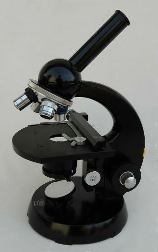 Vintage Carl Zeiss Microscope Made In Germany