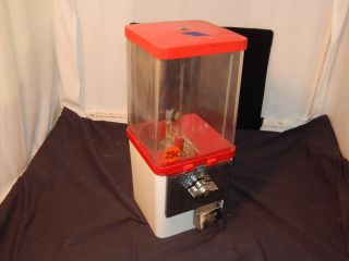 Vintage Gumball Candy Machine Red & White Very Very Cool