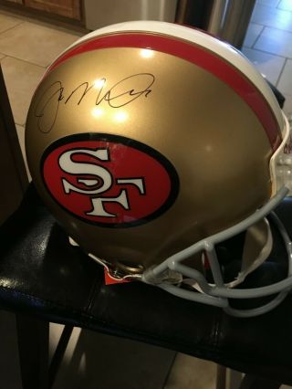 Joe Montana Auto/signed Proline Full Size Helmet San Francisco 49ers Psa/dna