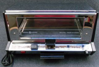 Vintage Ge General Electric A9t93b Deluxe Toast R Oven Chrome Toaster Oven