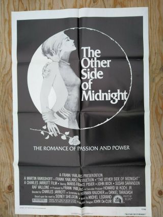 The Other Side Of Midnight 1 Sheet Movie Poster 1977 Romance Vintage