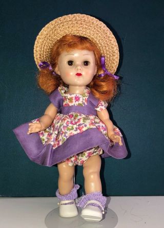Vintage Vogue Ginny Doll In Her Medford Tagged Tiny Miss Dress