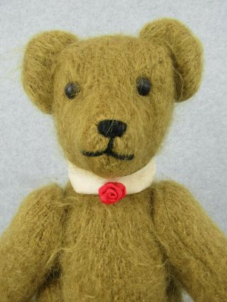 14 " Vintage Jointed Mohair Teddy Bear By Artist Andrew Stewart Scotland
