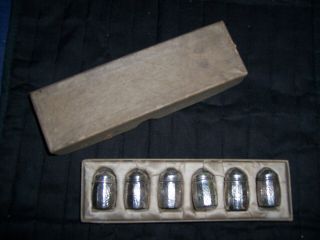 Vtg.  Antique Miniature Marked Sterling Silver Salt And Pepper Shakers