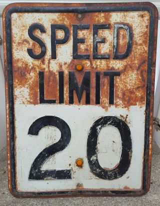 Speed Limit Sign - Vintage 50 