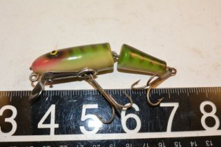 Old Early Wooden Paw Paw Floating Lure Minnow Bait Great Color E