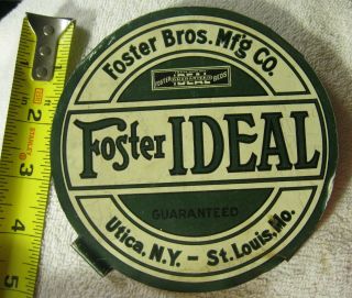 Vintage Rare Foster Ideal Bed Store Tin Sign Ad Display St Louis Mo,  Utica Ny,  Old