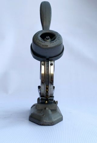 Iron Bates Automatic Eyeleter Hand Press VINTAGE Tool Made USA 2