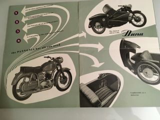 vintage Pannonia 250 classic motorcycle racing barn find part RARE brochure 2