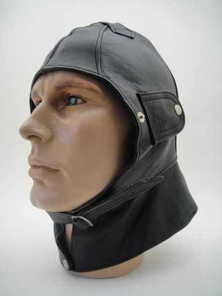 Vintage Aviator Helmet Car Motorcycle Driving Convertible Rally Leather Classic