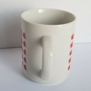 Vintage Red Apple Logo Mac Macintosh Computer Coffee Mug Cup Rows & Columns 3