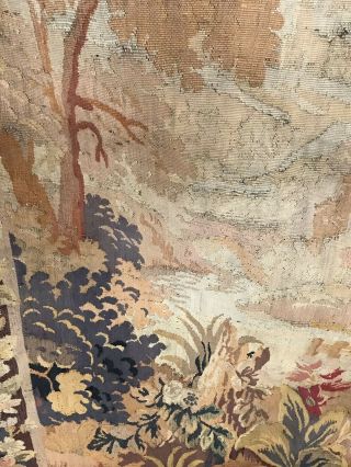 Stunning Large 19th C.  French Aubusson Tapestry,  Handwoven Landscape Scene 82x57 3