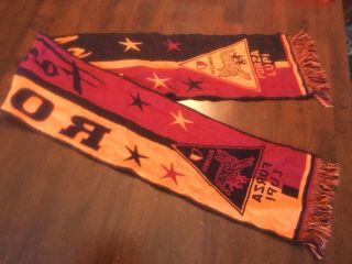 As Roma Football Club Vintage Supporter Scarf Italy Soccer Htf