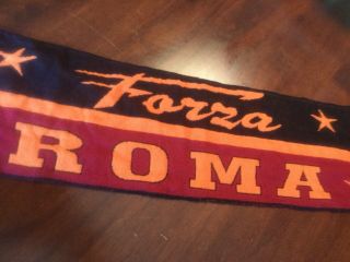 AS Roma Football Club Vintage Supporter Scarf Italy Soccer HTF 2
