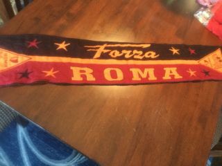 AS Roma Football Club Vintage Supporter Scarf Italy Soccer HTF 3