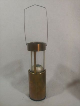 Vintage Uco Brass Candle Lantern Light Backpacking Camping