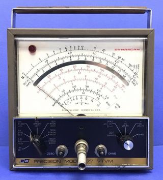 (1) Vintage Bk Precision Dynascan Model 177 Vtvm Volt Meter Usa