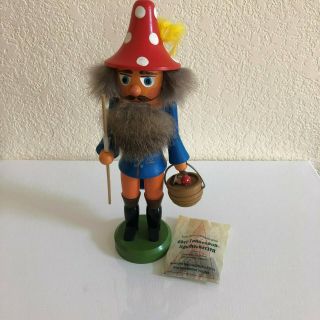 Vintage Doll Steinbach German Mushroom Man Woodsman Figurine - 10 " Tall