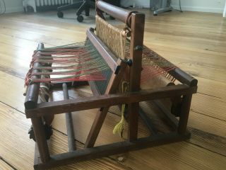 Antique Peacock Table Loom In Perfect Order