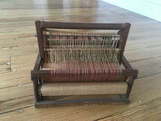 Antique Peacock Table Loom in perfect order 2