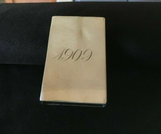 Antique 1909 Sterling Silver Matchbox Cover/holder,  Foster & Bailey,  28 Grams