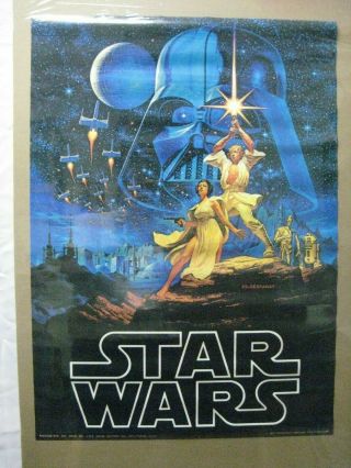 Hildebrandt Star Wars Movie Character Vintage Poster Garage 1977 Cng819