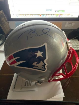 Tom Brady Signed Full Size Patriots Proline Helmet Autographed Tristar Auto